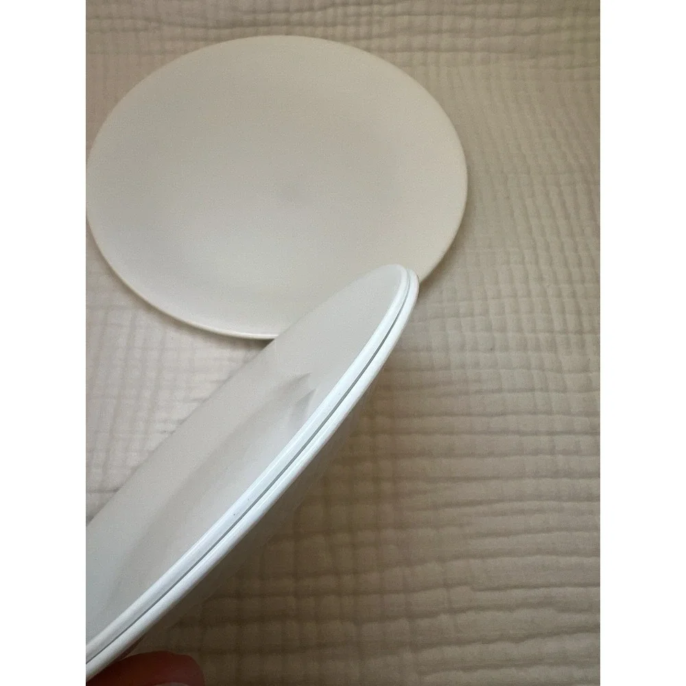 Corelle Winter Frost White Replacement Plates Lot 2 Dinner 2 Salad Corning USA